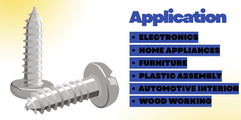 pan head self tapping screws applications