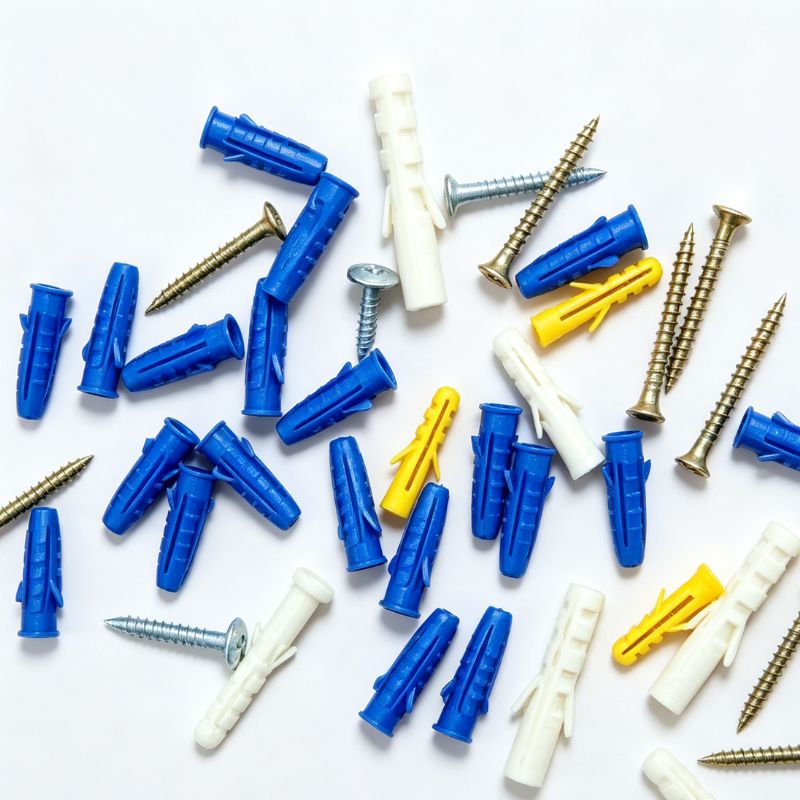 plastic drywall anchors and screws